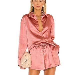 Camila coelho amber too, size small, color rust